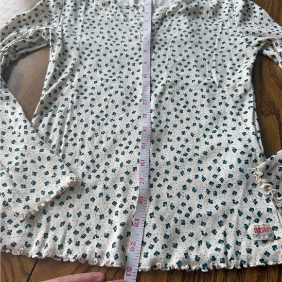 Vintage Levi Floral Henley Top - Picture 7 of 10